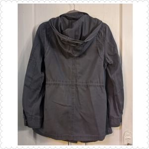 Grey Canvas Utility Jacket